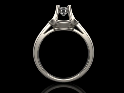 Engagement ring model 865 3D Print Model