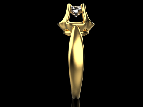 Engagement ring model 865 Model Cetak 3D