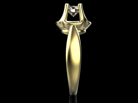 Engagement ring model 865 Model Cetak 3D
