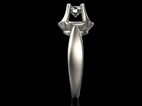 Engagement ring model 865 3D Print Model