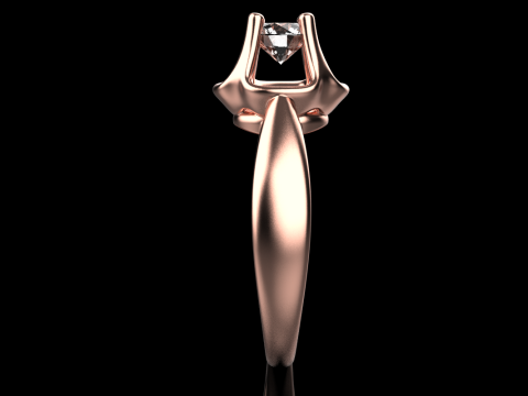 Engagement ring model 865 Model Cetak 3D
