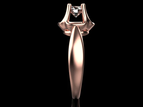 Engagement ring model 865 3D Print Model