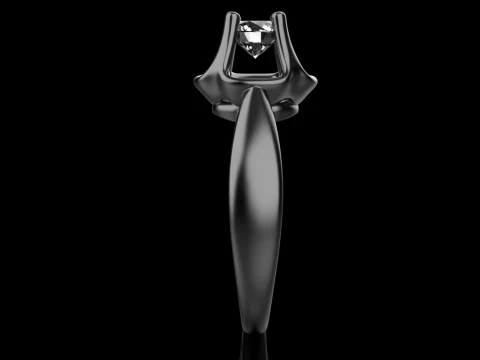 Engagement ring model 865 3D Print Model