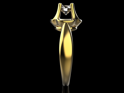 Engagement ring model 865 Model Cetak 3D