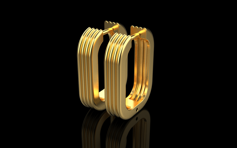 Earring model 864 Model do druku 3D .c4d .max .obj .3ds .fbx .stl .blend