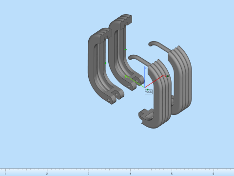 Earring model 864 Model do druku 3D