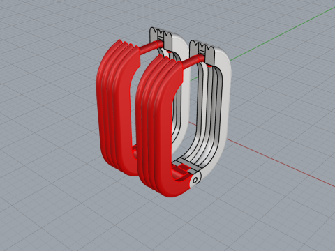 Earring model 864 Model do druku 3D