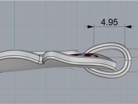Butterfly pendant model 862 3D Print Model