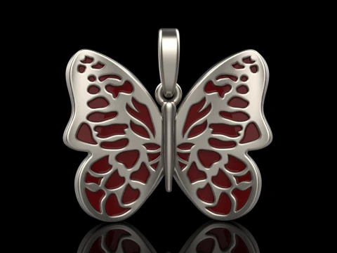 Butterfly pendant model 862 3D Print Model