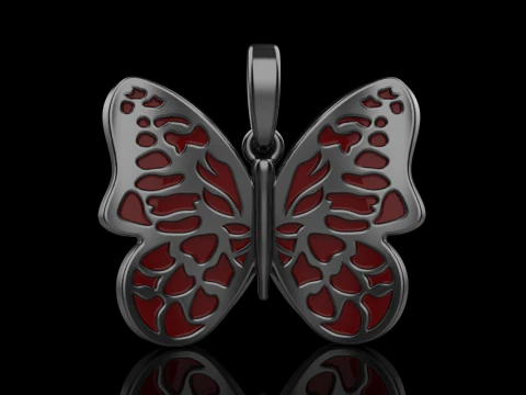 Butterfly pendant model 862 3D Print Model