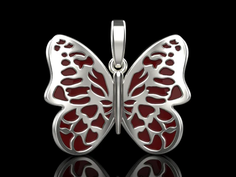 Butterfly pendant model 862 3D Print Model