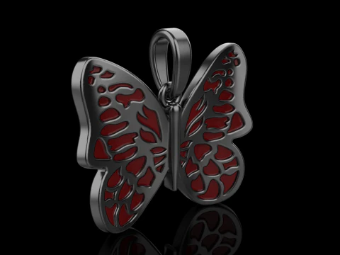 Butterfly pendant model 862 3D Print Model