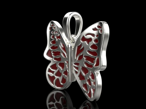 Butterfly pendant model 862 3D Print Model