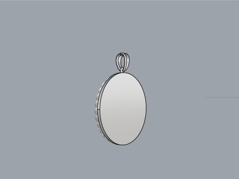 Zodiac sign Aquarius pendant model 860 3D 打印模型