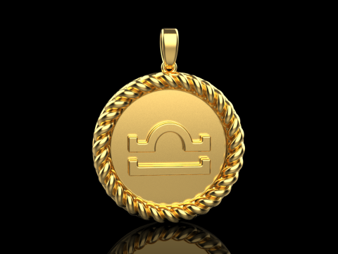 Zodiac sign Libra model 856 Model Cetak 3D