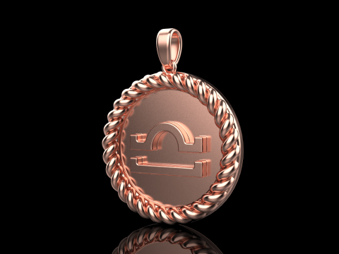 Zodiac sign Libra model 856 Model do druku 3D