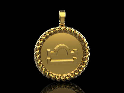 Zodiac sign Libra model 856 Model do druku 3D
