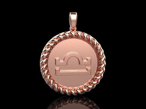 Zodiac sign Libra model 856 Model do druku 3D