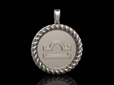 Zodiac sign Libra model 856 Model do druku 3D