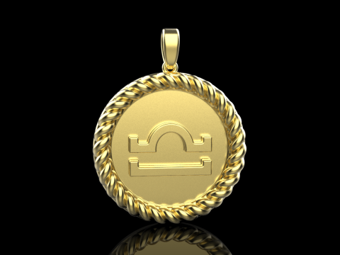 Zodiac sign Libra model 856 Model do druku 3D