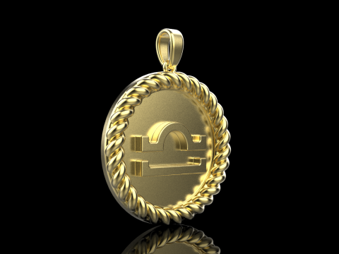 Zodiac sign Libra model 856 Model do druku 3D