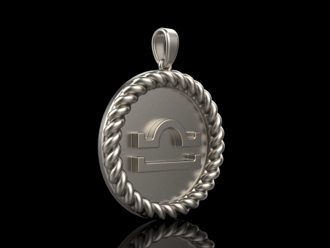 Zodiac sign Libra model 856 Model do druku 3D