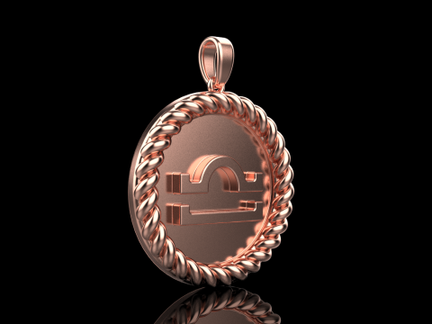 Zodiac sign Libra model 856 Model do druku 3D