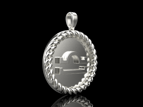 Zodiac sign Libra model 856 Model do druku 3D