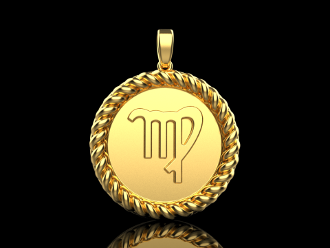 Zodiac sign virgo model 855 Model Cetak 3D