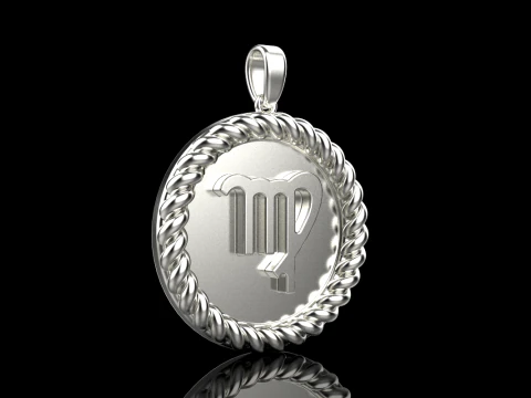 Segno zodiacale vergine modello 855 Modello di stampa 3D