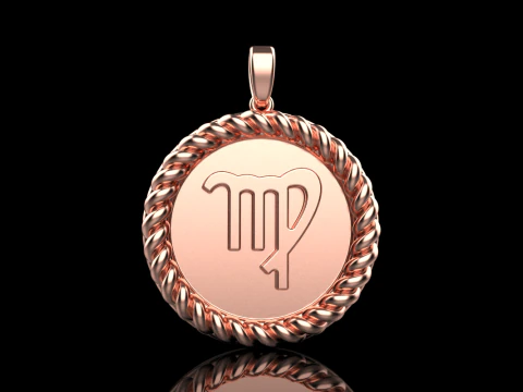 Segno zodiacale vergine modello 855 Modello di stampa 3D