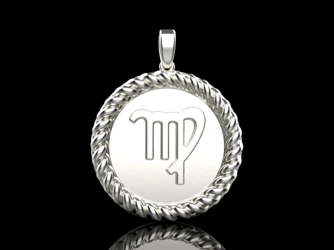 Segno zodiacale vergine modello 855 Modello di stampa 3D