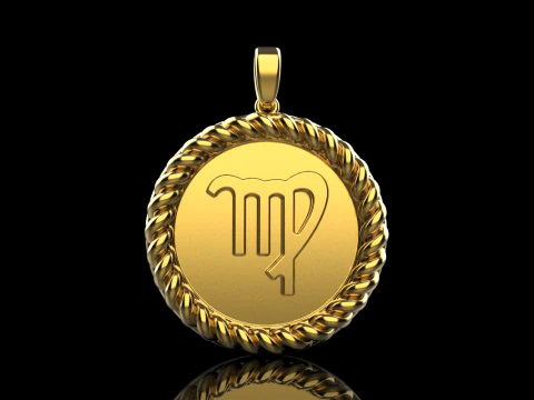 Segno zodiacale vergine modello 855 Modello di stampa 3D