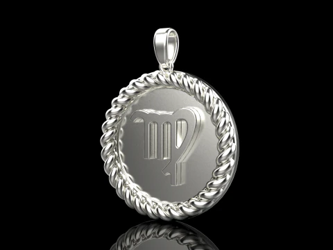 Segno zodiacale vergine modello 855 Modello di stampa 3D