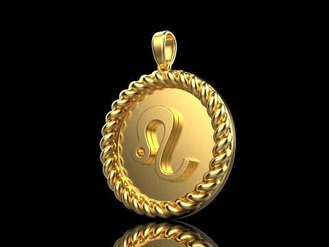 Zodiac sign lem model 854 3D Druckmodell