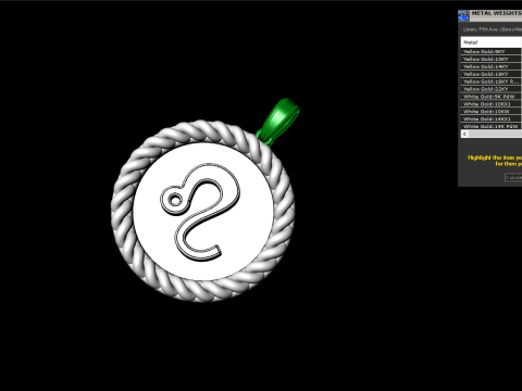 Zodiac sign lem model 854 3D Druckmodell