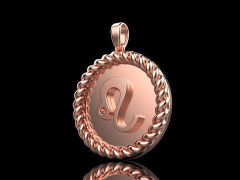 Zodiac sign lem model 854 3D Druckmodell