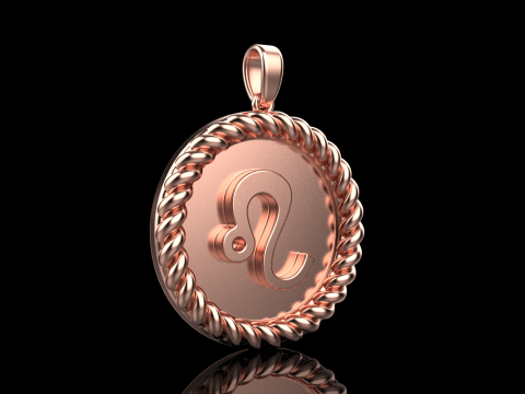 Zodiac sign lem model 854 3D Druckmodell