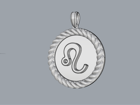 Zodiac sign lem model 854 3D Druckmodell