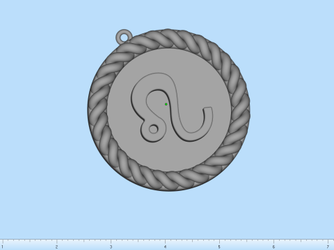 Zodiac sign lem model 854 3D Druckmodell