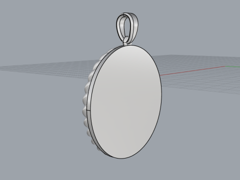 Zodiac sign aries pendant model 850 3D Принт Модель