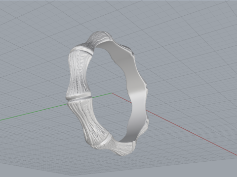 Bamboo ring model 849 Model Cetak 3D