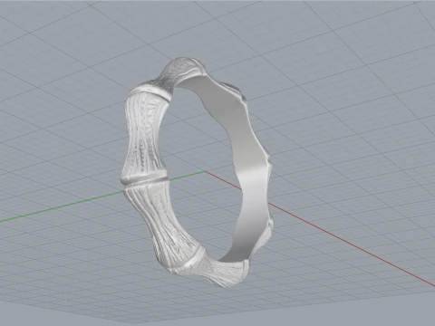 Bamboo ring model 849 3D Print Model