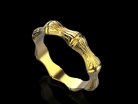 Bamboo ring model 849 Model Cetak 3D