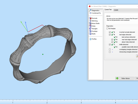 Bamboo ring model 849 Model Cetak 3D