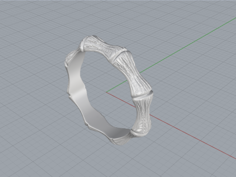 Bamboo ring model 849 Model Cetak 3D