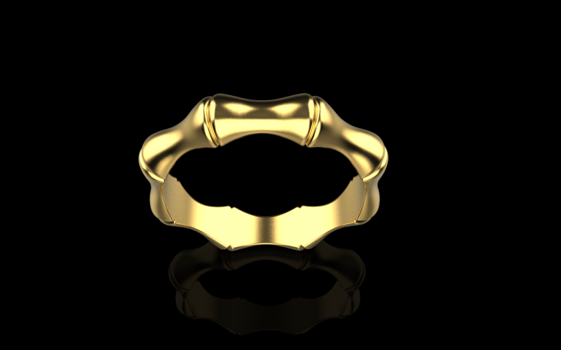Bamboo ring model 848 3D Baskı Modeli .c4d .max .obj .3ds .fbx .stl .blend