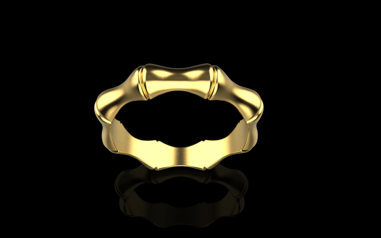 Bamboo ring model 848 3D Print Model .c4d .max .obj .3ds .fbx .stl .blend 