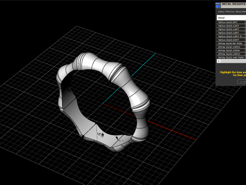 Bamboo ring model 848 3D Baskı Modeli