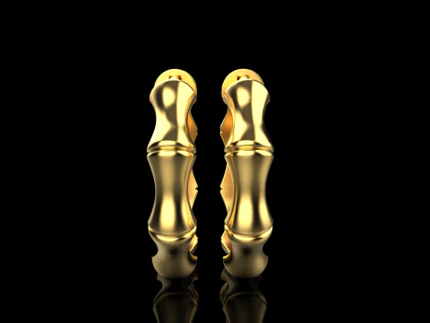 Anting bambu model 847 Model Cetak 3D